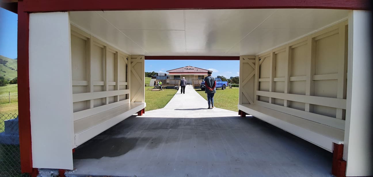 And image of the outside of the Tangiteroria Marae