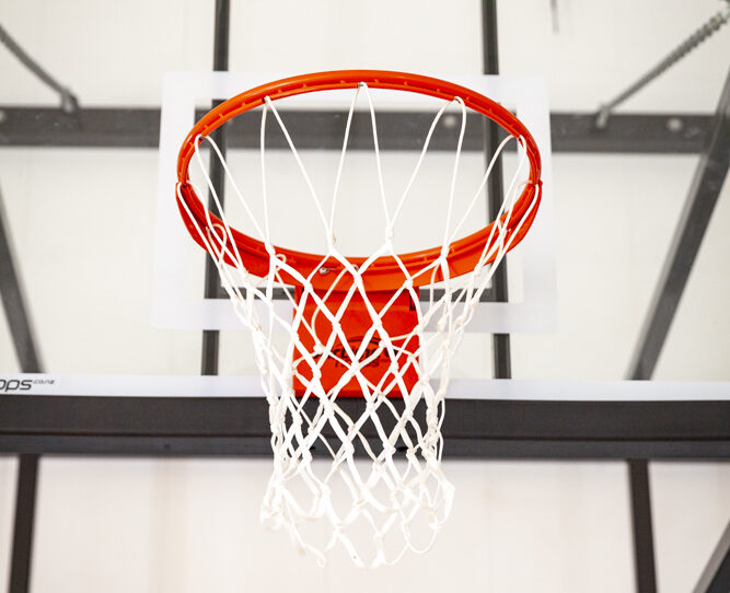 an image of the basketball hoops at the Tangiteroria Community Complex